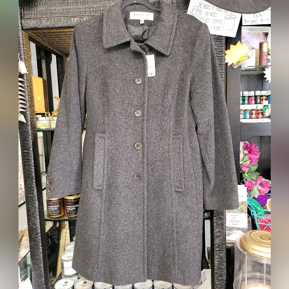 Annie kline wool trench